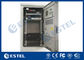 Front Access Outdoor Telecom Cabinet IP55 galvanizou o aço com PDU EMS de UPS